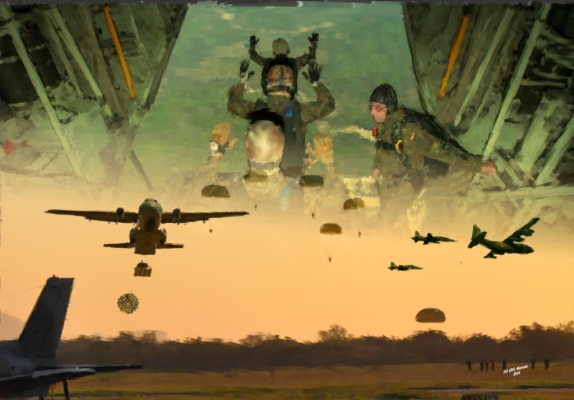 Pintura Digital Alusiva à Quinta Força Aérea