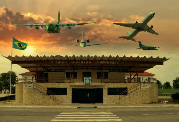 Pintura Digital Alusiva à Base Aérea do Galeão e à Ala 11